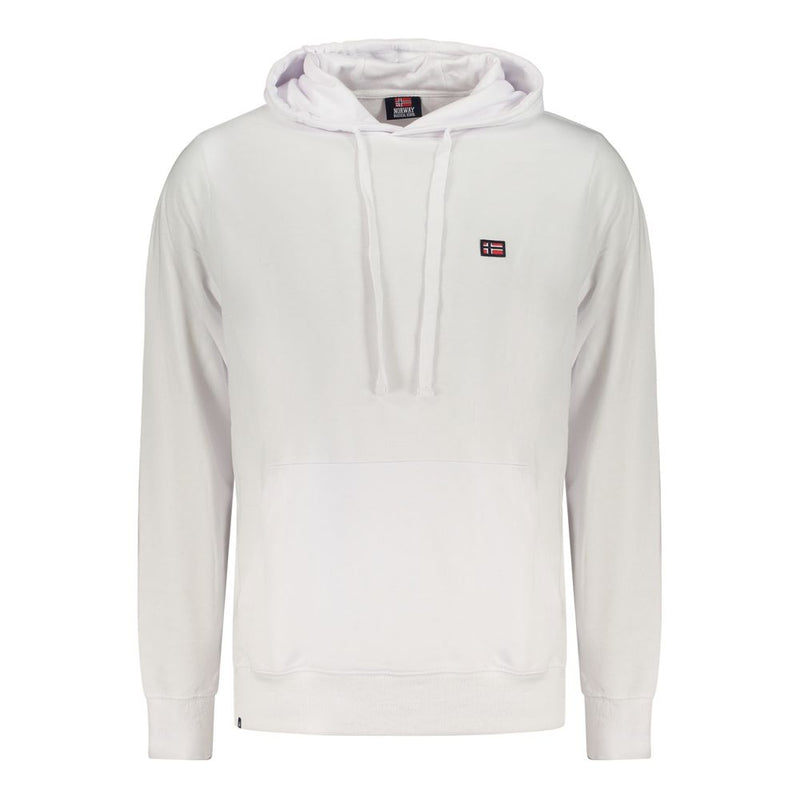Noorwegen 1963 Bianco Katoenen Heren Sweatshirt