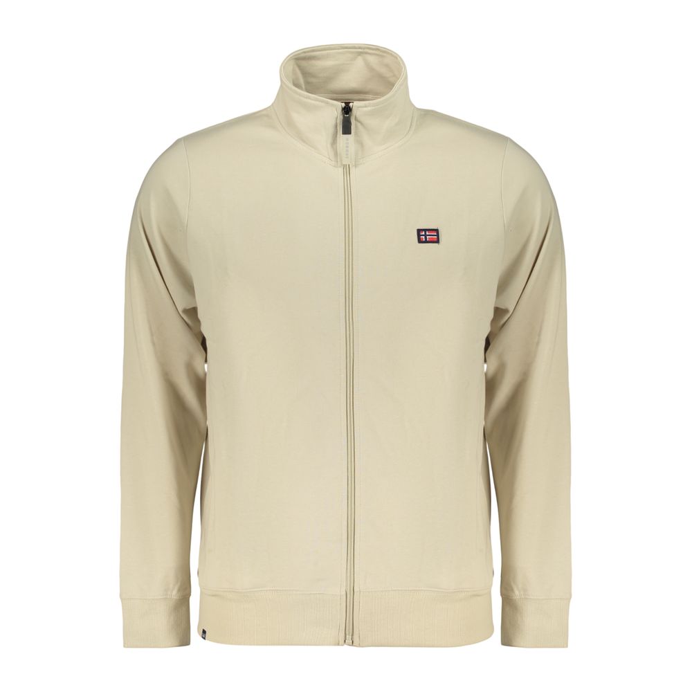 Norway 1963 Beige Cotton Men Sweatshirt - Stylish Comfort