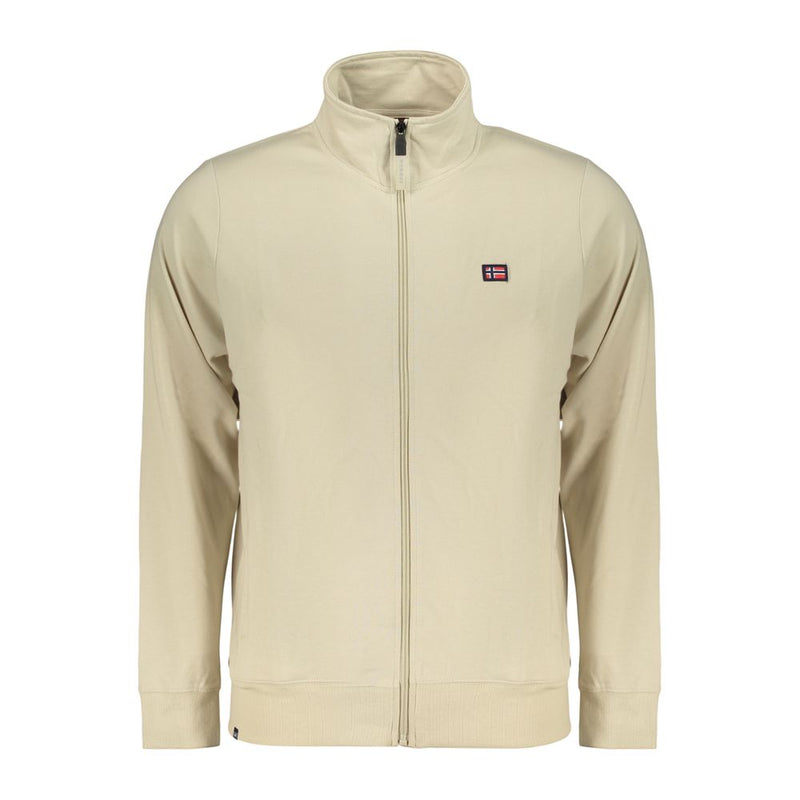 Norway 1963 Beige Cotton Men Sweatshirt - Stylish Comfort