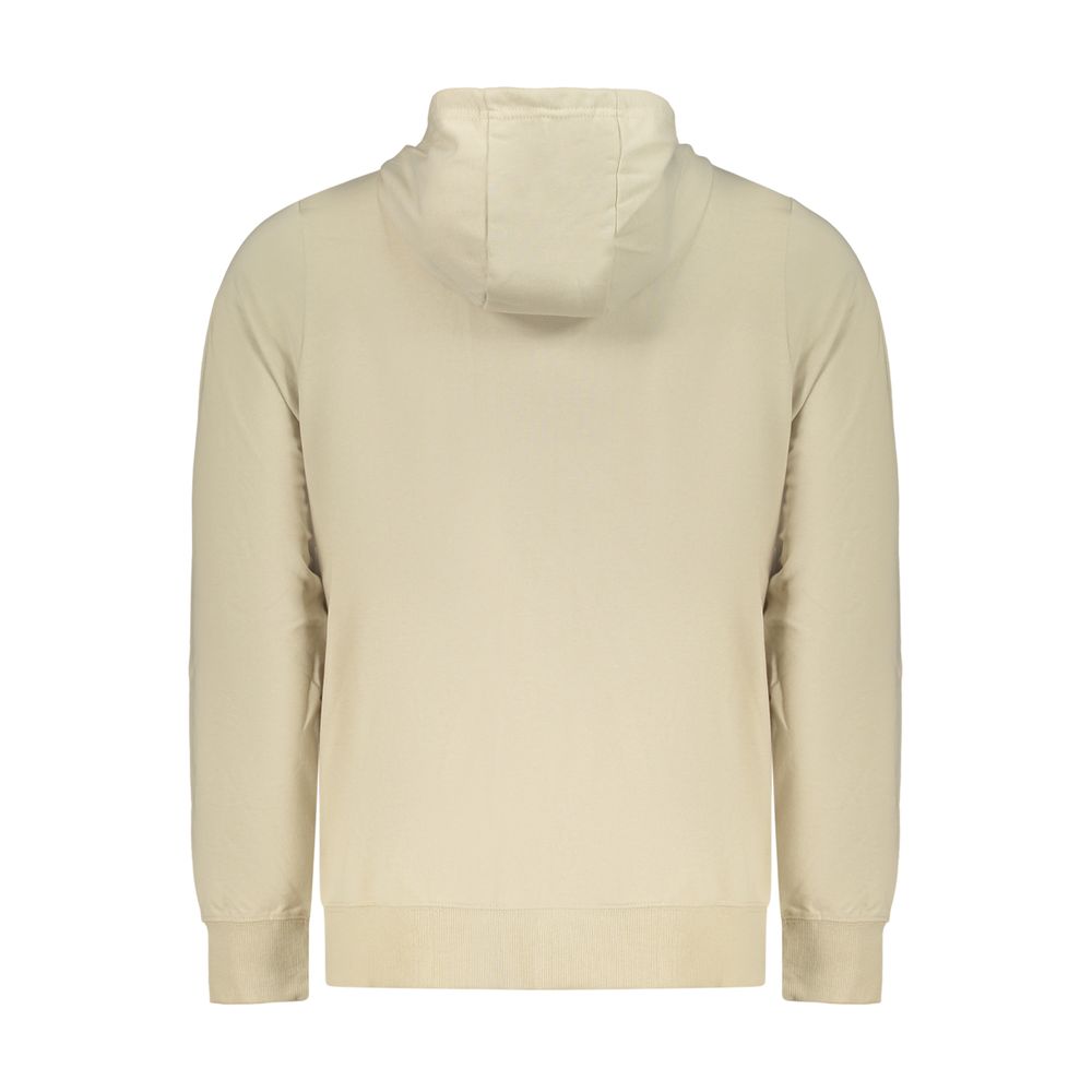 Norvège 1963 Sweat-shirt à capuche beige en coton pour homme