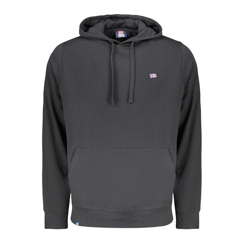 Norway 1963 Black Cotton Men’s Hooded Sweatshirt