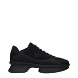 Prada Black Fabric Low Top Sneakers for Women