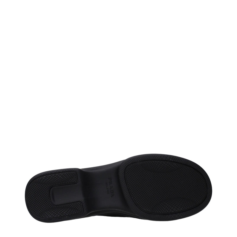 Prada Black Fabric Low Top Sneakers for Women