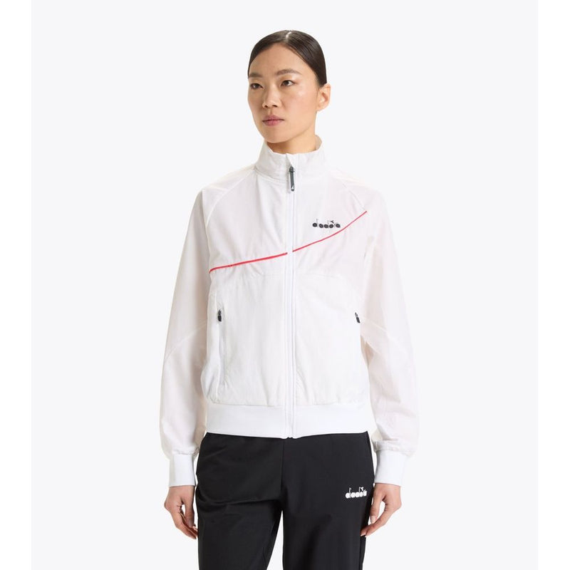 Diadora White Polyamide Shell Jacket - Women's Windbreaker