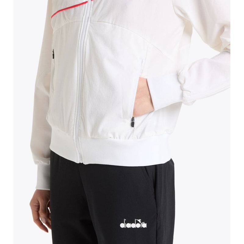 Diadora White Polyamide Shell Jacket - Women's Windbreaker
