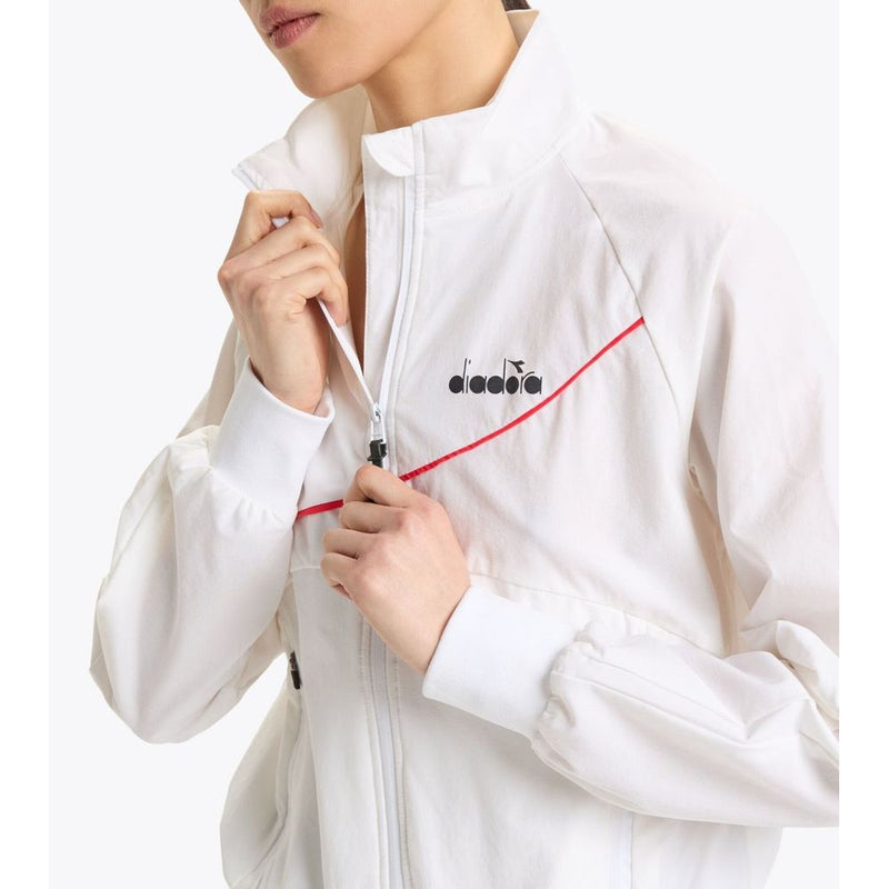 Diadora White Polyamide Shell Jacket - Women's Windbreaker