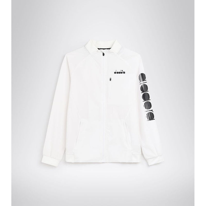 Diadora White Polyamide Shell Jacket - Stylish Windbreaker