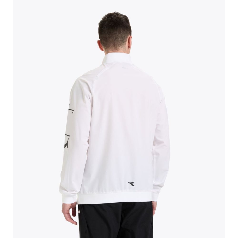 Diadora White Polyamide Shell Jacket - Stylish Windbreaker