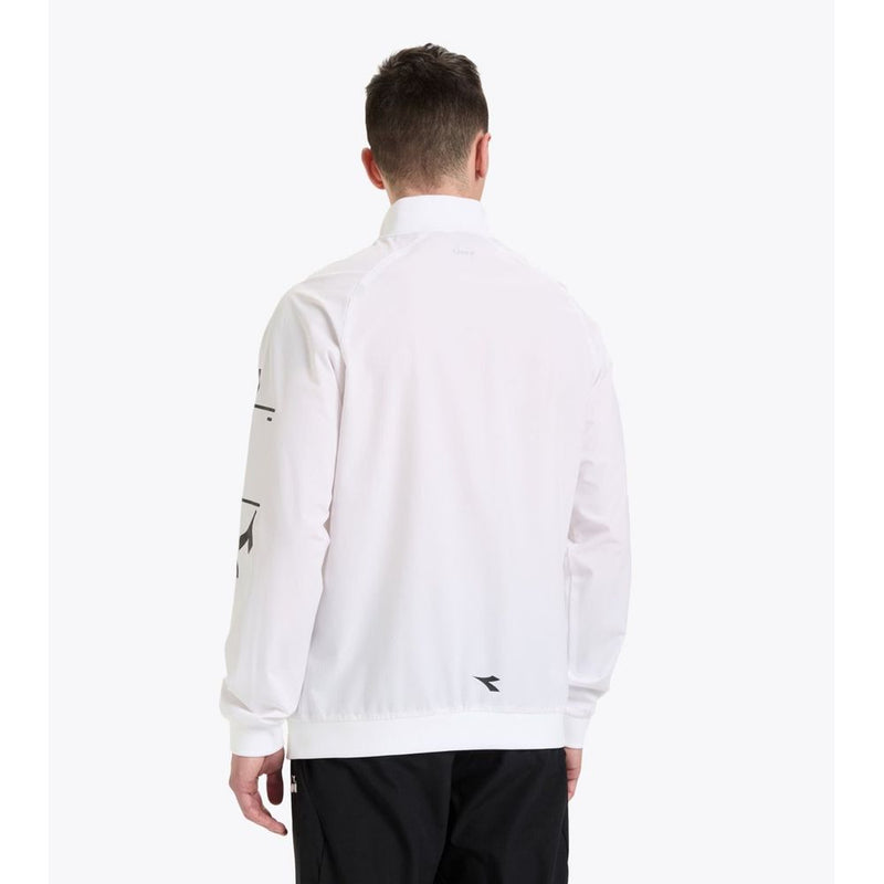 Diadora White Polyamide Shell Jacket - Stylish Windbreaker