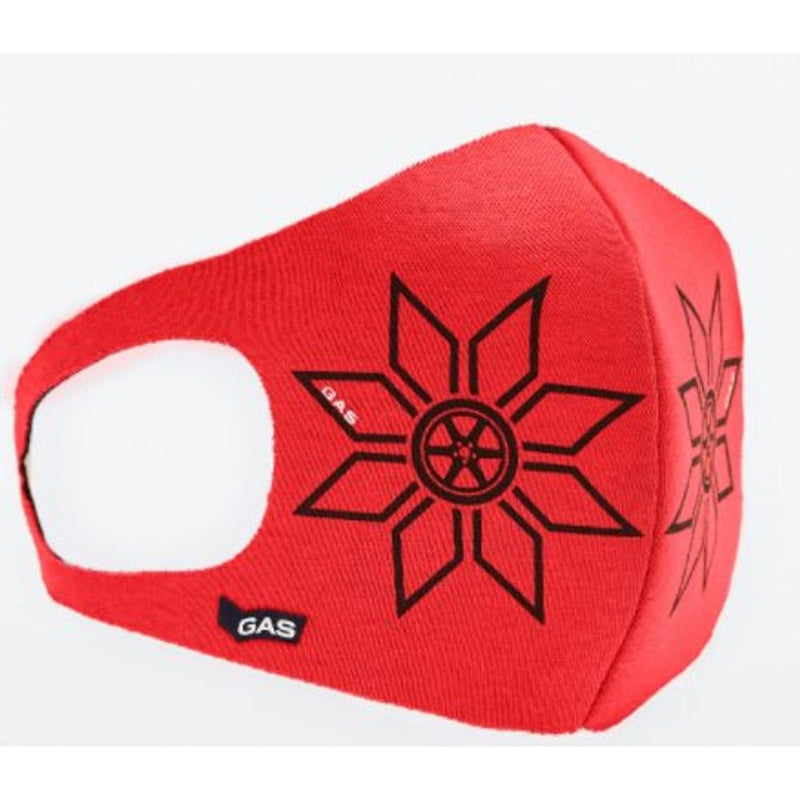 Gas Red Cotton Facemask - Light Coral