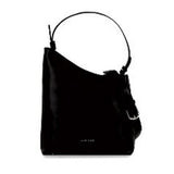 MIRIADE Black Polyurethane Shoulder Bag