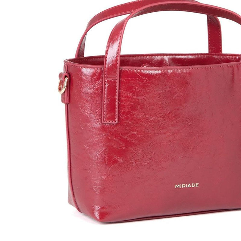 MIRIADE Red Polyurethane Handbag - Elegant and Stylish