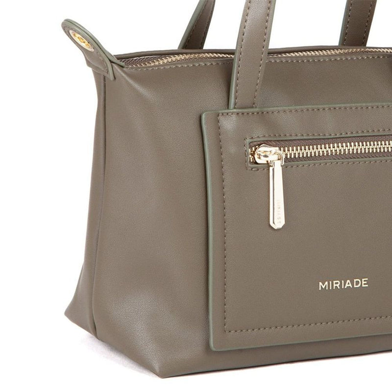MIRIADE Army Polyethylene Handbag - Chic Military Green
