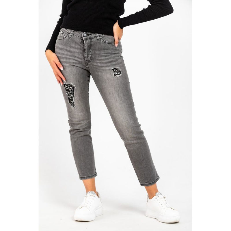 Gas Gray Cotton Jeans Denim for Women