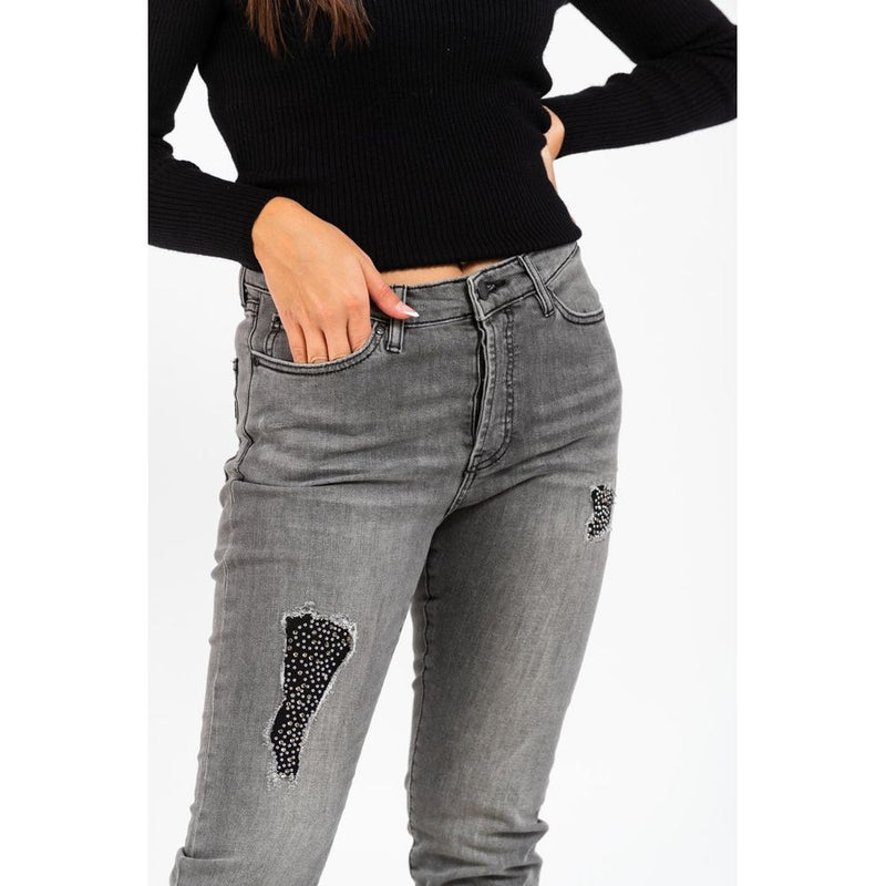 Gas Gray Cotton Jeans Denim for Women