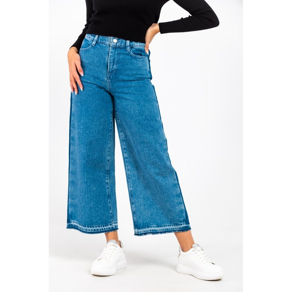 Gas Blue Cotton Jeans - Chic Denim for Women