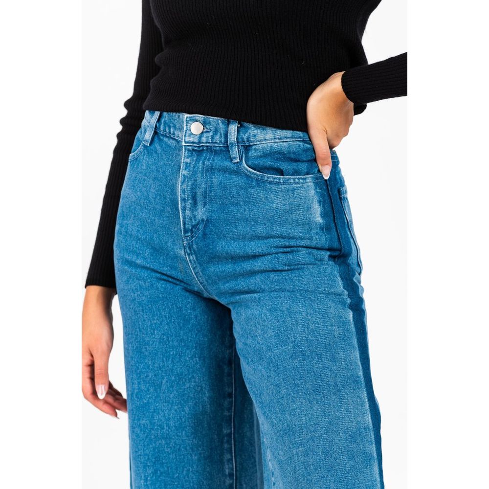 Gas Blue Cotton Jeans - Chic Denim for Women