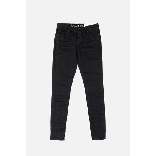 Gas Black Cotton Skinny Jeans for Women
