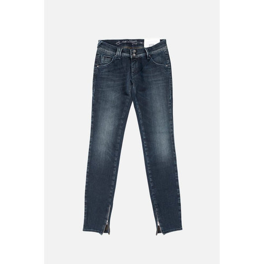 Gas Blue Cotton Jeans Denim for Women