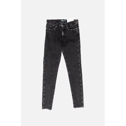 Gas Gray Cotton Skinny Jeans for Women