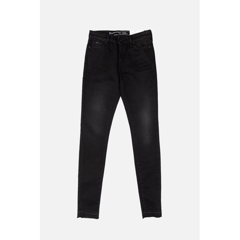 Gas Black Cotton Skinny Jeans for Women
