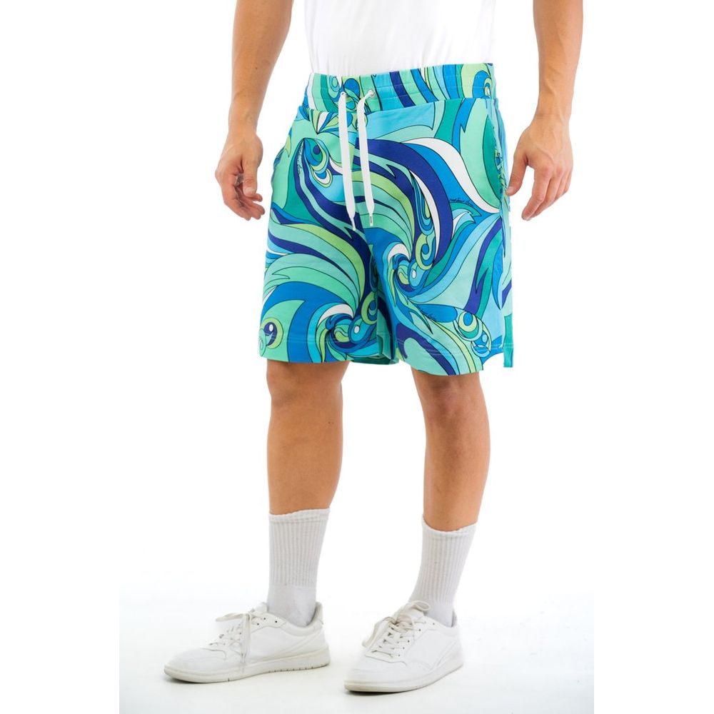 Moschino Multicolor Cotton Bermuda Shorts for Men