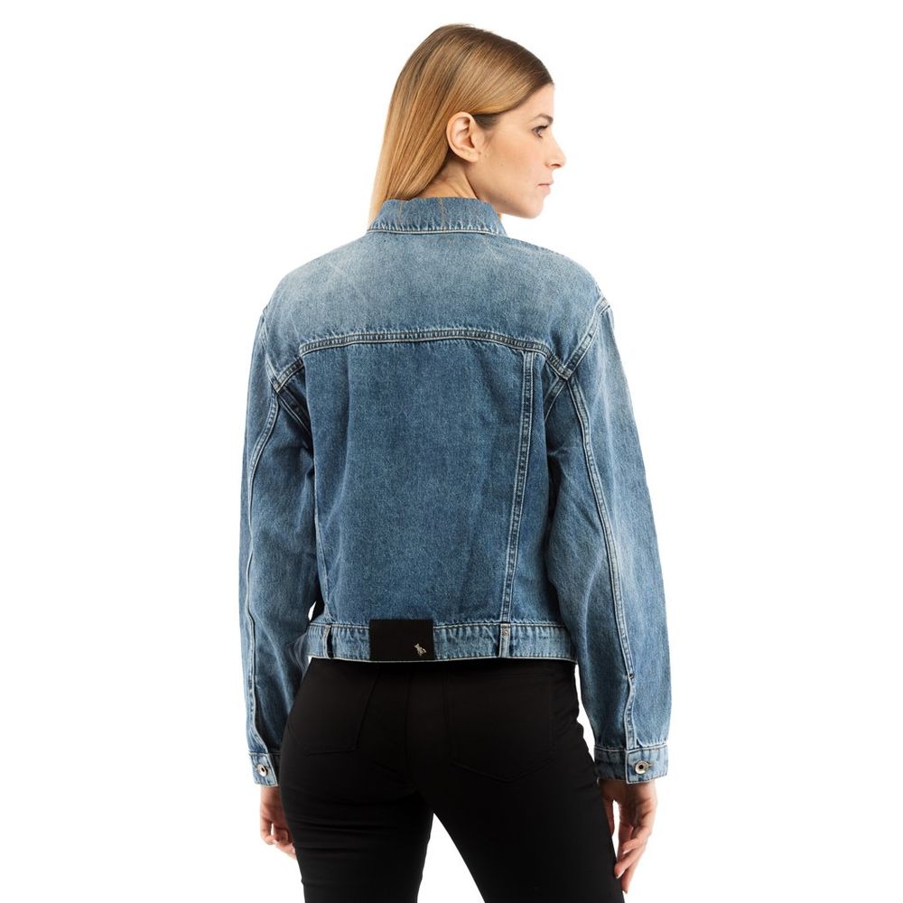 Patrizia Pepe Natural Cotton Denim Jacket - Vintage Wash