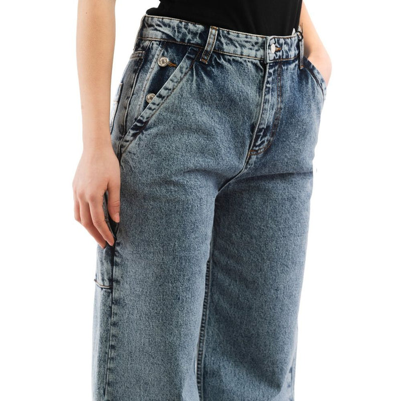 Moschino Multicolor Cotton Relaxed Fit Jeans for Women