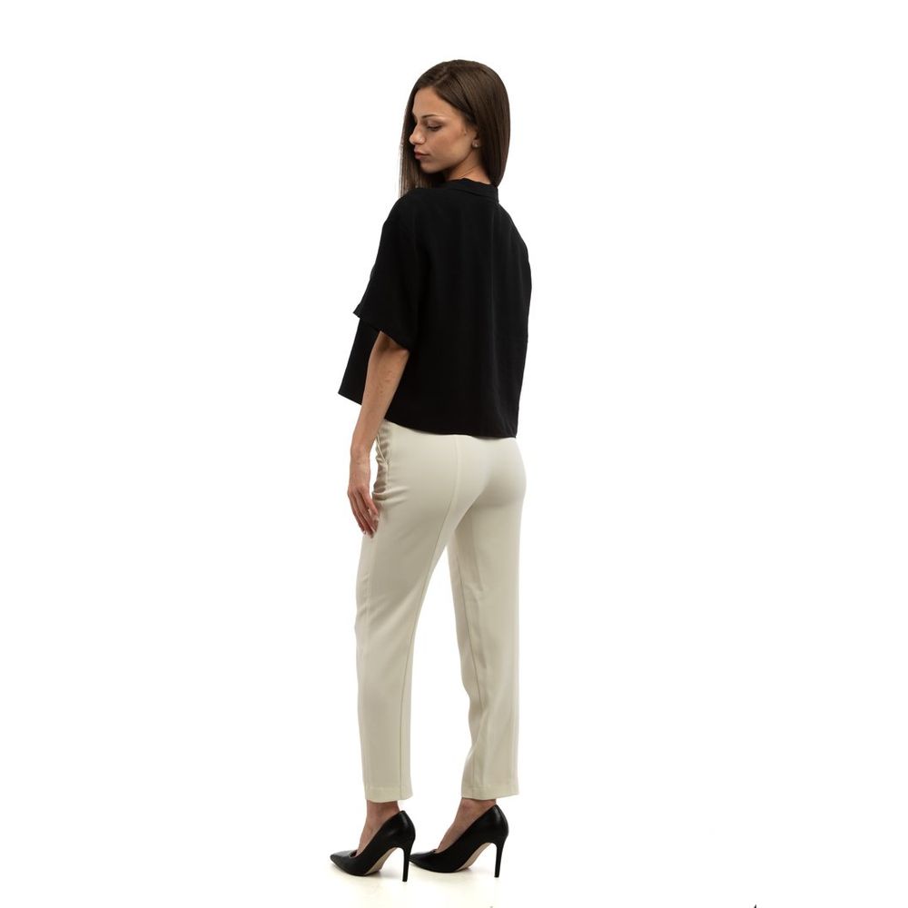 Patrizia Pepe Gray Polyester Casual Pants for Women