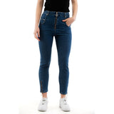 Moschino Multicolor Cotton High-Waisted Jeans for Women