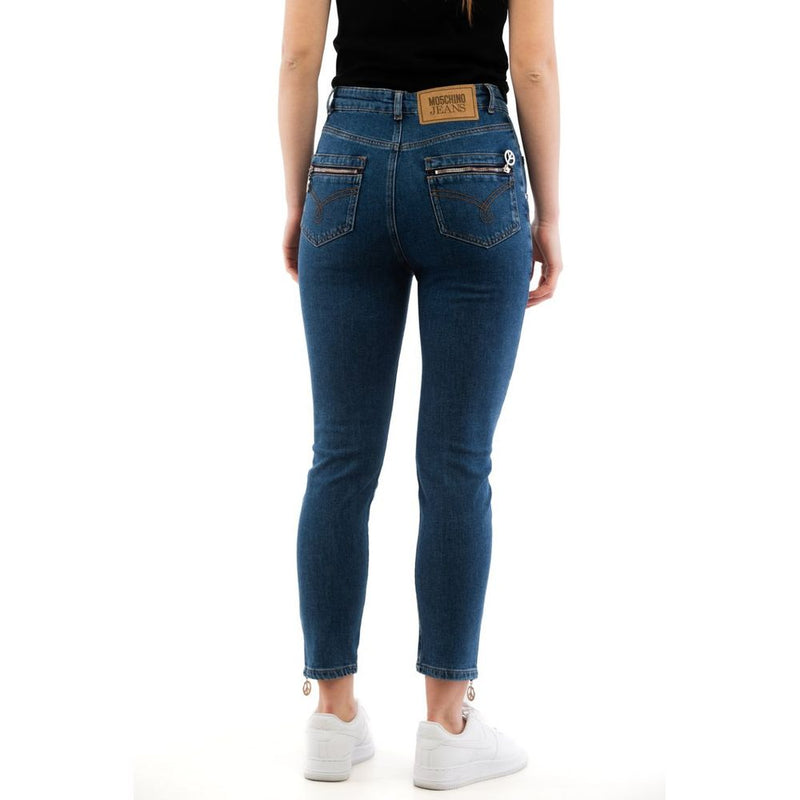 Moschino Multicolor Cotton High-Waisted Jeans