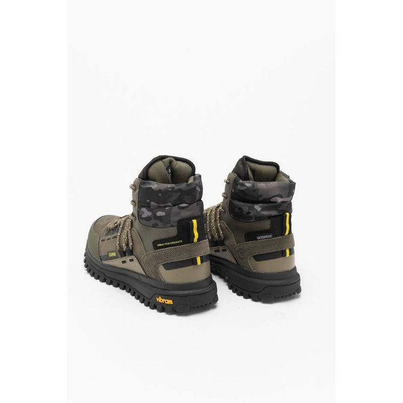 Colmar Green Leather Ankle Boots for Men