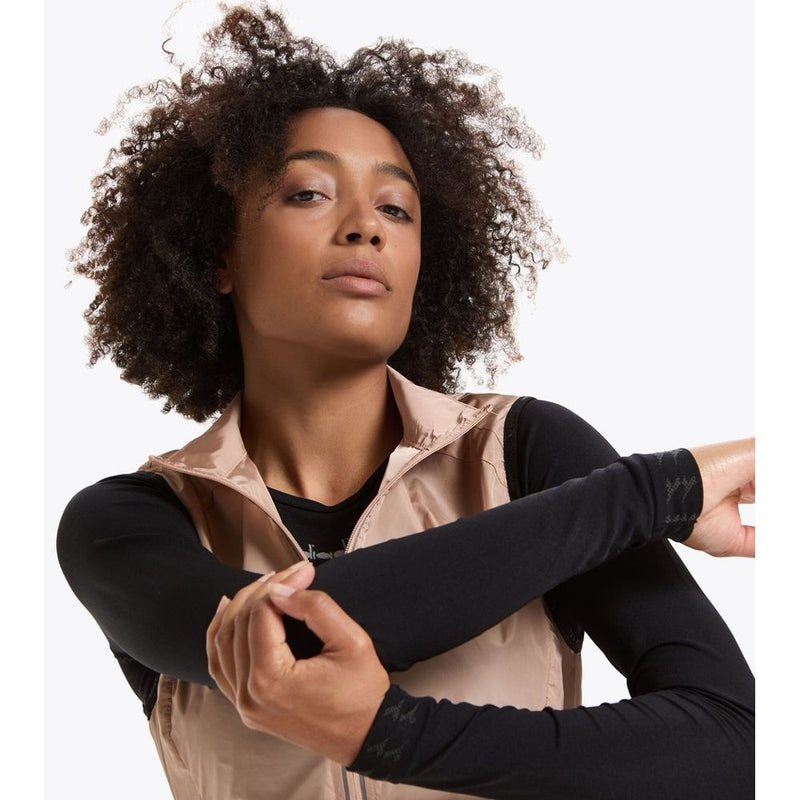 Diadora Mahogany Rose Polyamide Waistcoat for Women