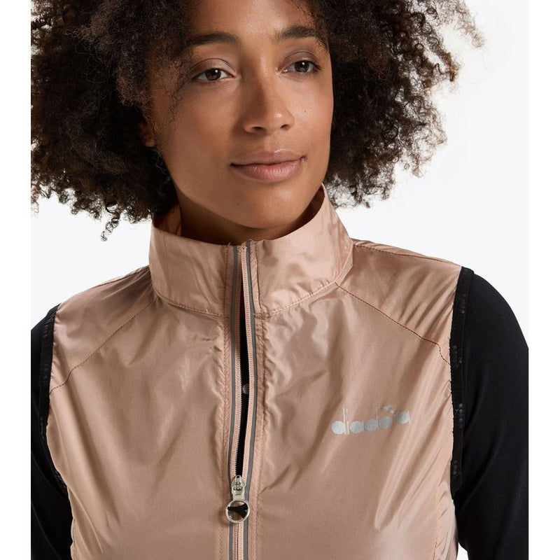 Diadora Mahogany Rose Polyamide Waistcoat for Women