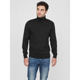 Guess Black Cotton Turtleneck - Stylish Comfort for Men