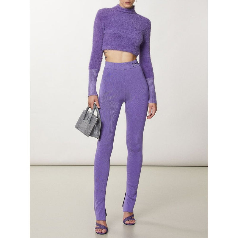Patrizia Pepe Purple Lyocell Skinny Pants for Women