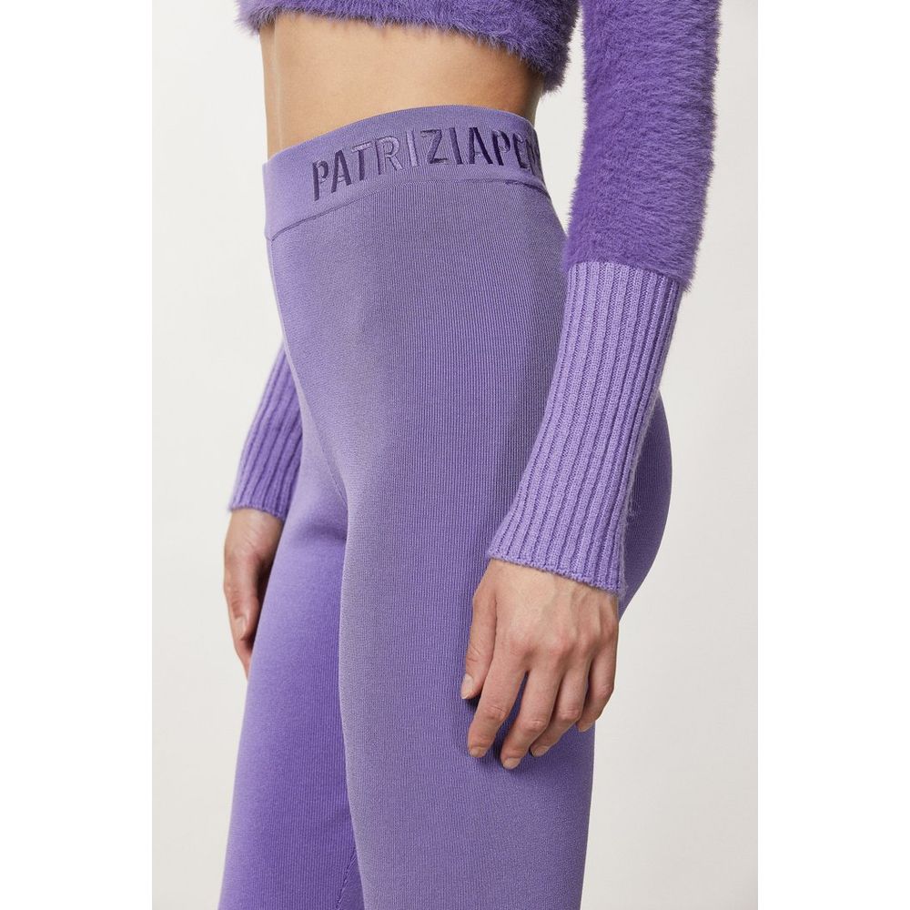 Patrizia Pepe Purple Lyocell Skinny Pants