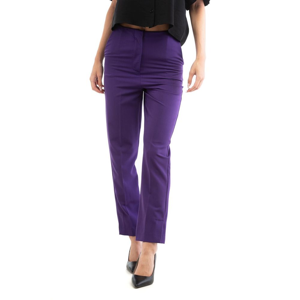 Patrizia Pepe Purple Polyester Casual Pants for Women
