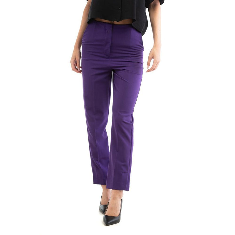 Patrizia Pepe Purple Polyester Casual Pants - Chic & Stylish