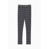 Patrizia Pepe Black Monogram Leggings - Stylish Sportswear for Women