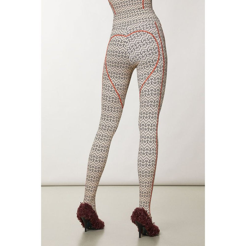 Patrizia Pepe Bicolor Polyamide Athletic Pants