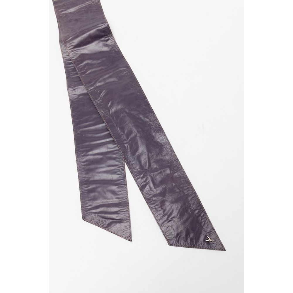 Patrizia Pepe Purple Leather Regular Belt - Violet Grey
