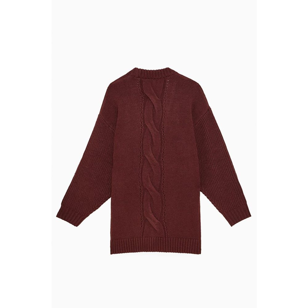Cardigan en plumes de marabout violet Patrizia Pepe