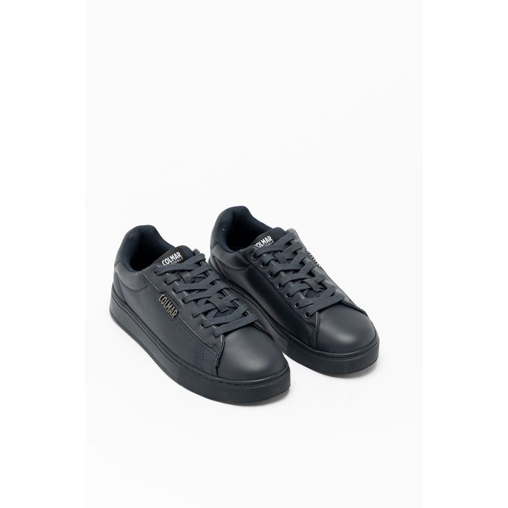 Colmar Blue Leather Low Top Sneakers for Men