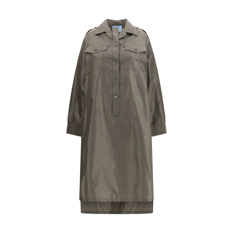 Prada Bicolor Silk Casual Dress - Effortless Elegance
