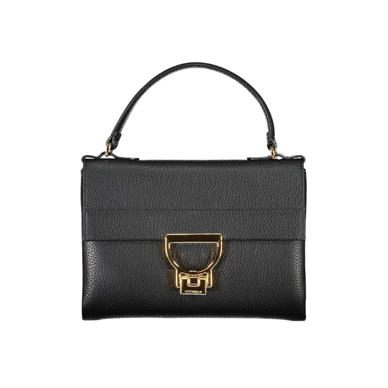 Coccinelle Black Leather Handbag - Chic & Functional Women's Bag