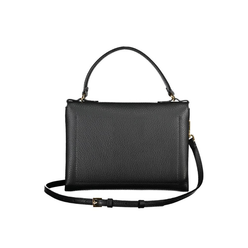 Coccinelle Black Leather Handbag - Chic & Functional Women's Bag