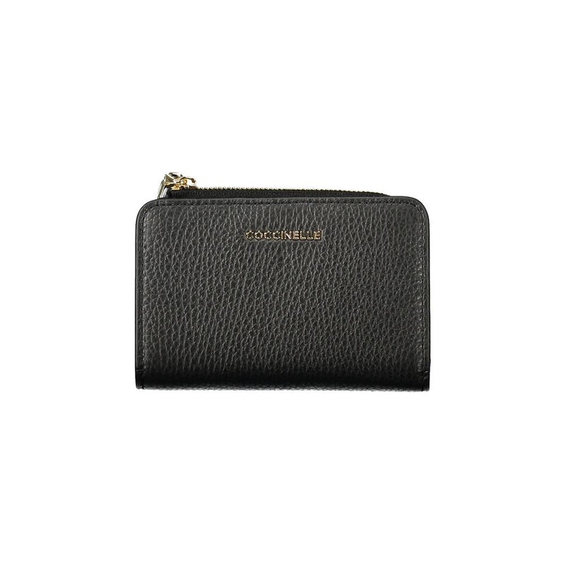 Coccinelle Black Leather Women Wallet - Stylish & Functional
