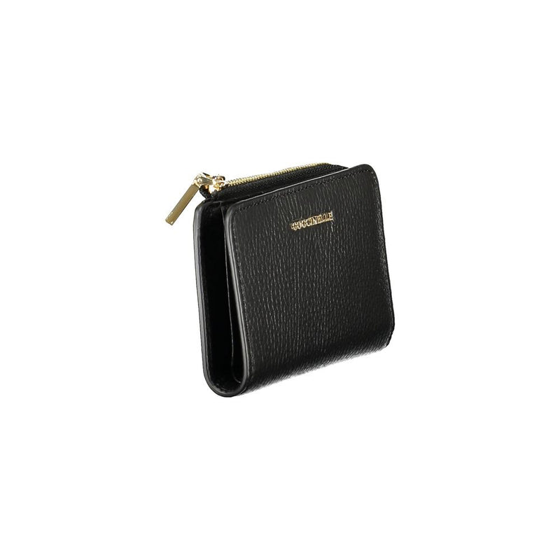 Coccinelle Black Leather Women Wallet - Stylish & Functional