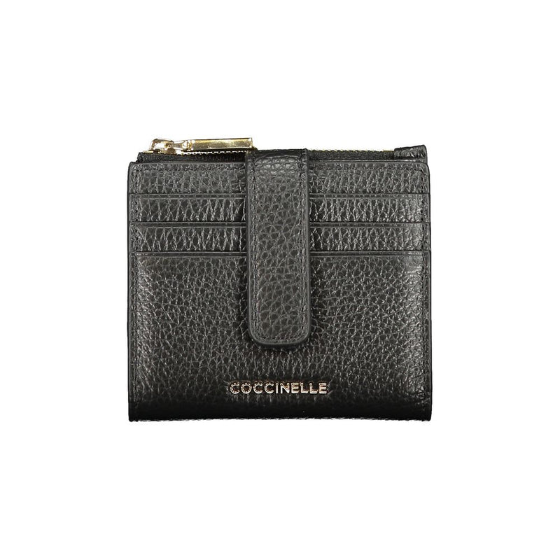 Coccinelle Nero Leather Women Wallet - Elegant & Functional